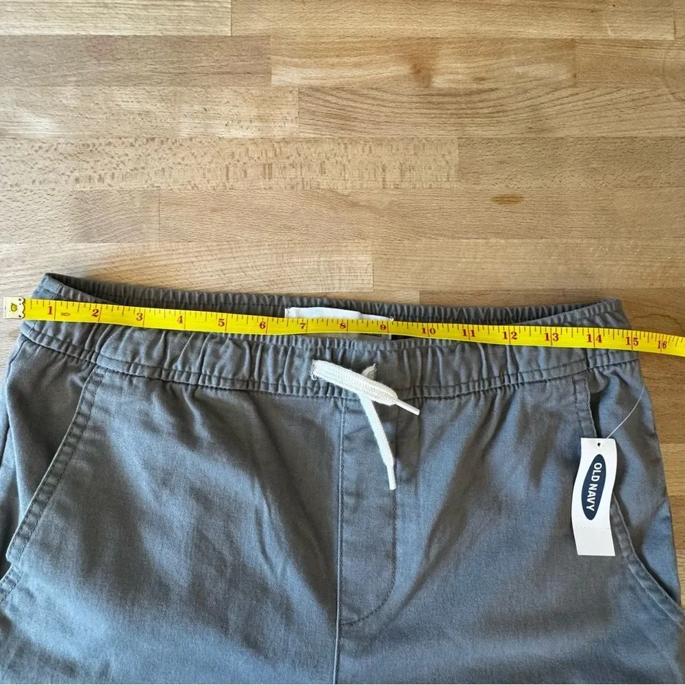 Old Navy Youth Straight Leg Pants XXL 18 Relaxed Fit Gray Turtle Dove NWT